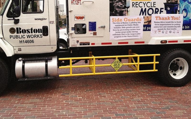 Boston Mayor Marty Walsh Supports Bicyclists by making truck side guards manditory