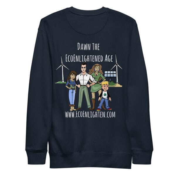 End the Fossil Fuel Age Sweatshirt navy-blazer-back