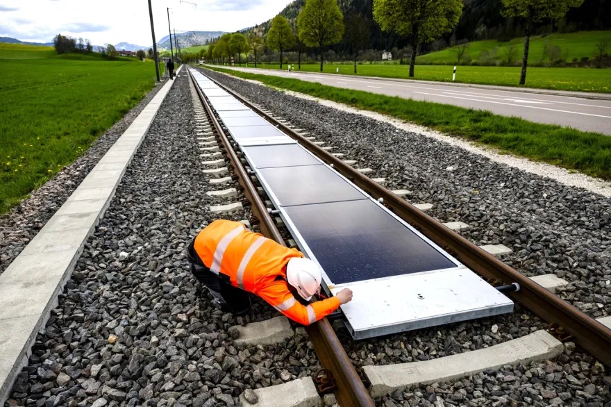 Switzerland – Getting on Track with Solar! Such a great idea.